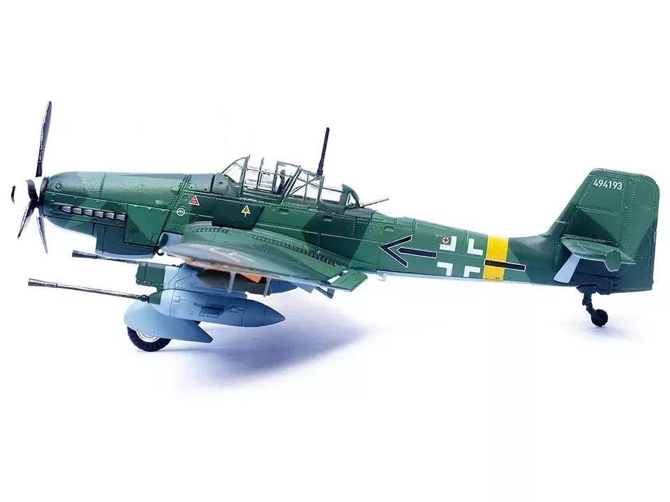 Junkers Ju 87G2 Stuka Bomber Aircraft "10.(Pz)/SG 2 Immelmann Oberst Hans-Ulrich Rudel Slovakia" (1944) German Luftwaffe "Wing" Series 1/72 Diecast Model by Panzerkampf view 5