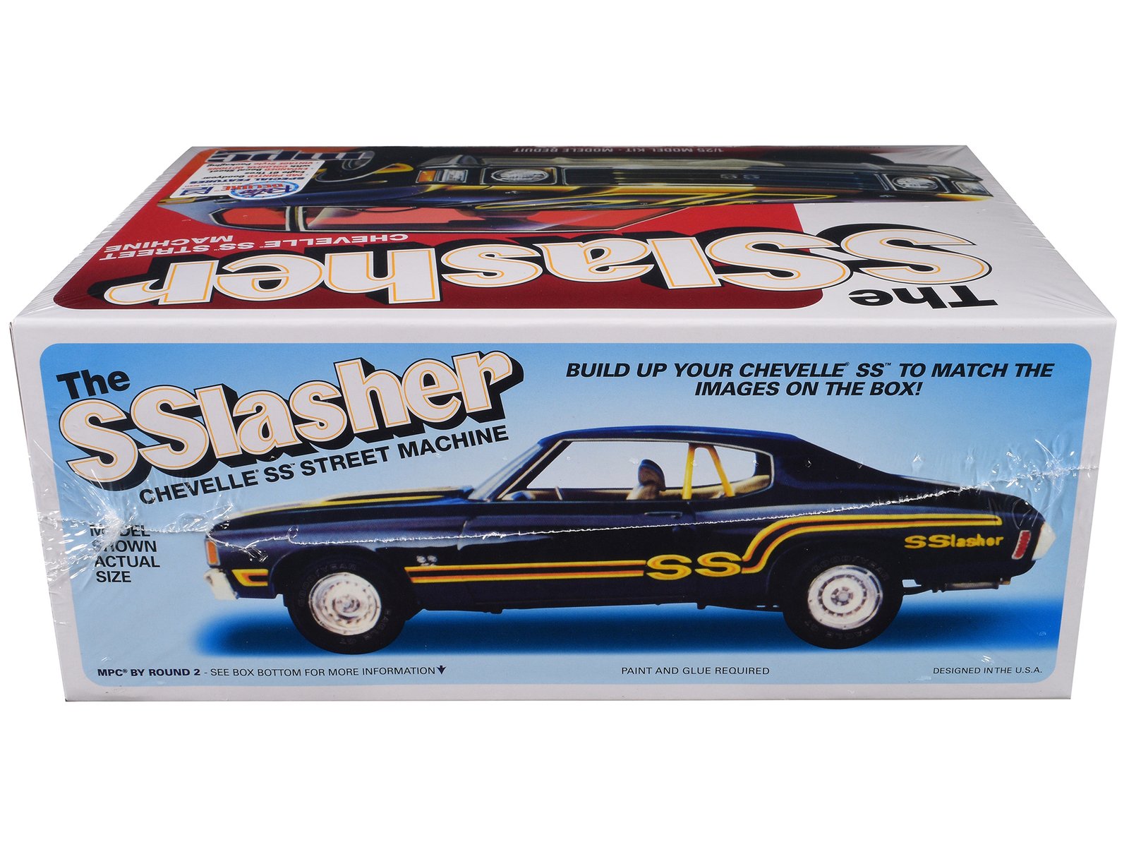 Skill 2 Model Kit Chevrolet Chevelle SS Street Machine "The SSlasher" 1/25 Scale Model by MPC view 2