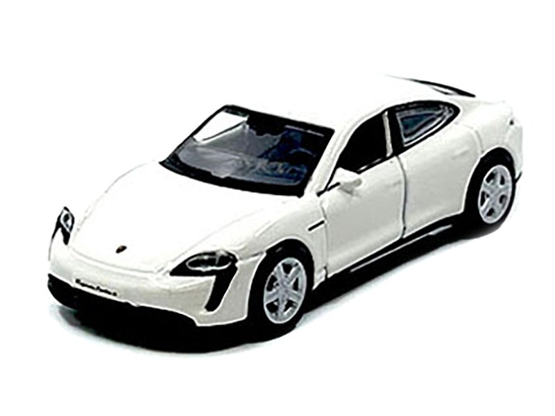 Porsche Taycan Turbo S White "Speed Icons" Series 1/64 Diecast Model Car by Maisto view 2
