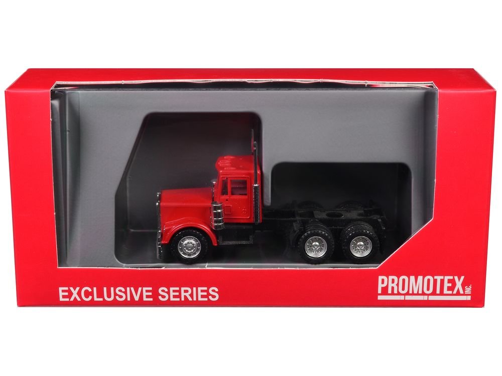 Kenworth W900 Short Day Cab "New Version" Red 1/87 (HO) Plastic Model Car by Promotex view 3