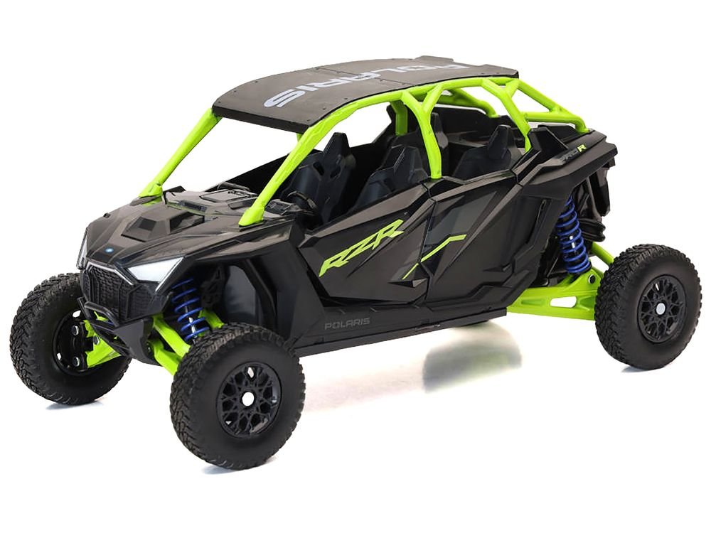 Polaris RZR Pro R UTV Black and Lime Green 1/18 Diecast Model by New Ray view 2