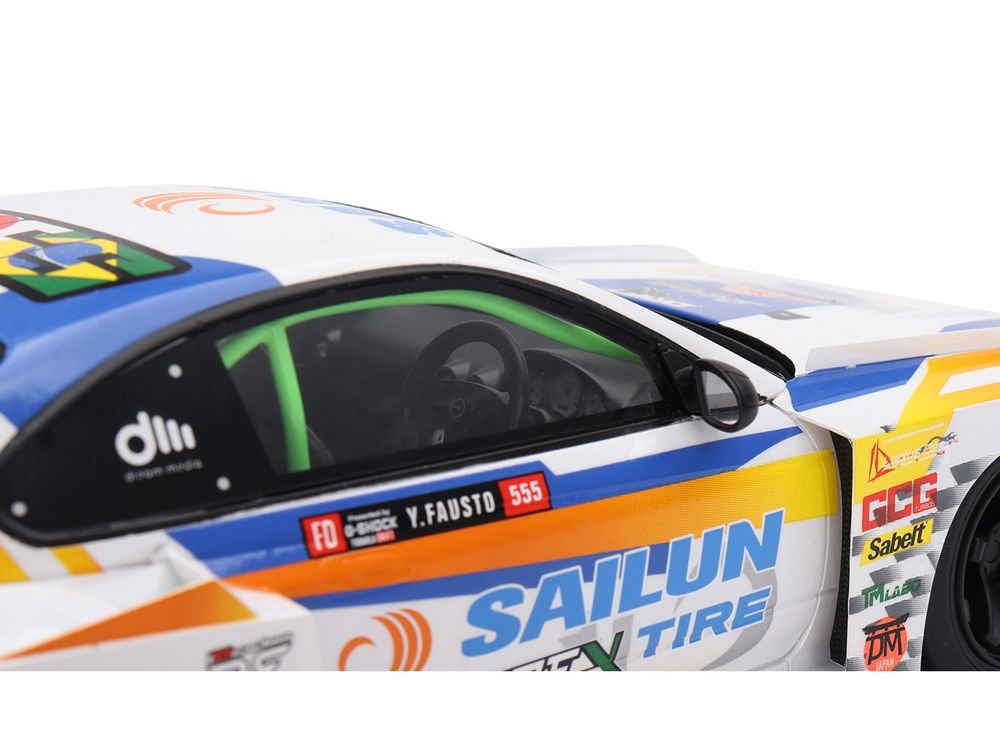 Nissan LB-Super Silhouette S15 SILVIA #555 Yukio Fausto "Formula Drift Japan" (2023) 1/18 Model Car by Top Speed view 2
