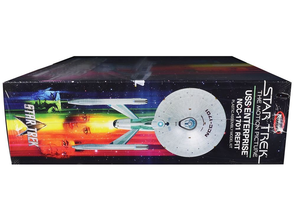 Skill 2 Model Kit U.S.S. Enterprise NCC-1701 Refit Spaceship "Star Trek: The Motion Picture" (1979) Movie 1/350 Scale Model by Polar Lights view 3