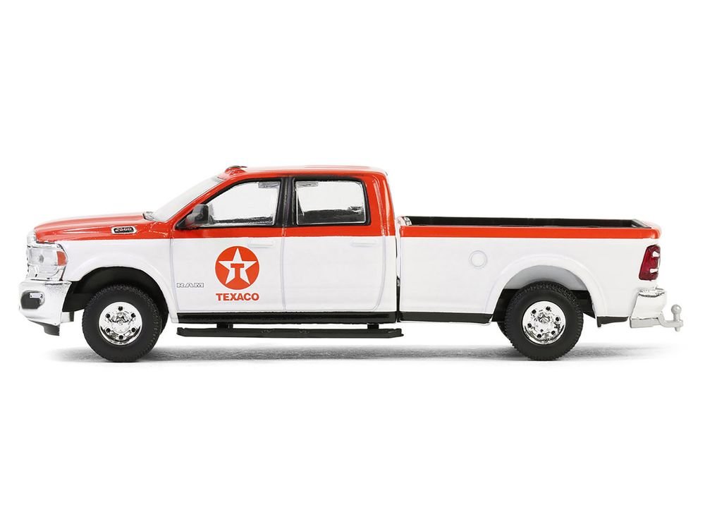 2023 Ram 2500 Pickup Truck "Texaco" Orange and White "Texaco Special Edition" Series 1 1/64 Diecast Model Car by Greenlight view 2