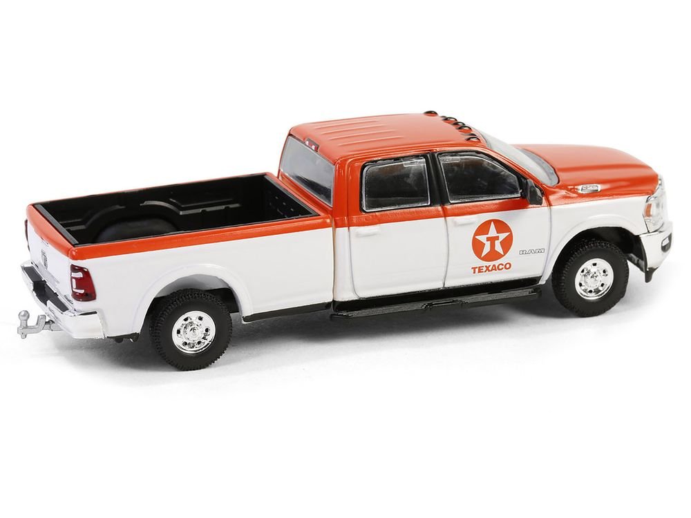 2023 Ram 2500 Pickup Truck "Texaco" Orange and White "Texaco Special Edition" Series 1 1/64 Diecast Model Car by Greenlight view 3