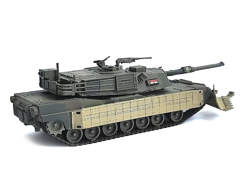 United States M1A1 AIM (Abrams Integrated Management) Tank with Mine Plow (Plowing Mode) #68 "United States Army" Olive Drab "NEO Dragon Armor" Series 1/72 Plastic Model by Dragon Models view 4