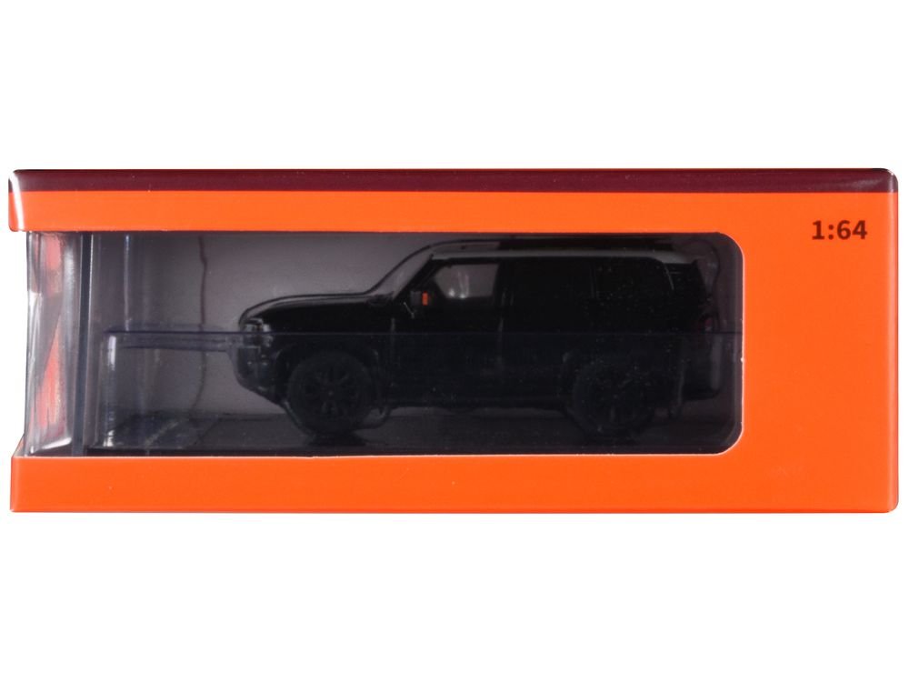 Toyota Land Cruiser Prado 250 Black with White Top 1/64 Diecast Model Car by GCD view 3