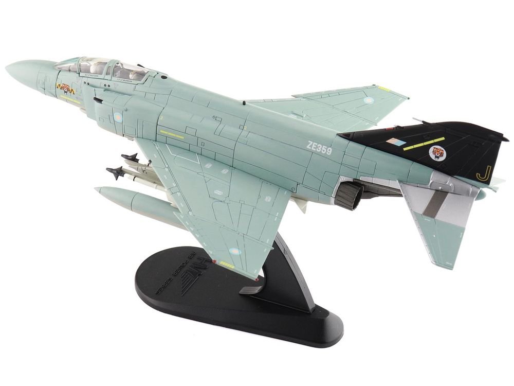 McDonnell Douglas F-4J(UK) Phantom II Fighter-Bomber Aircraft "ZE359 AF Wattisham England" British Royal Air Force "Air Power Series" 1/72 Diecast Model by Hobby Master view 5