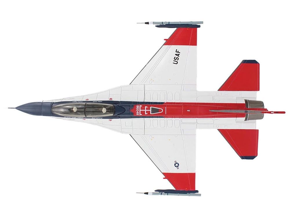General Dynamics X-62A VISTA Aircraft "86-0048 USAF Test Pilot School Edwards Air Force Base" (2024) United States Air Force "Air Power Series" 1/72 Diecast Model by Hobby Master view 3