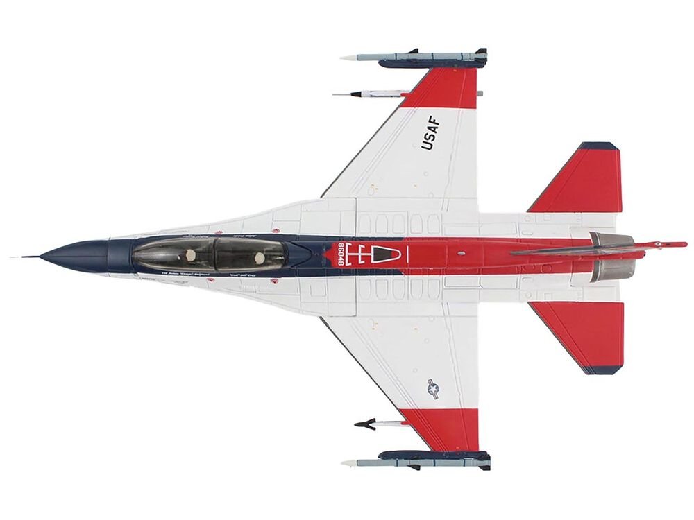 General Dynamics X-62A VISTA Aircraft with Missiles "86-0048 USAF Test Pilot School Edwards Air Force Base" (2024) United States Air Force "Air Power Series" 1/72 Diecast Model by Hobby Master view 3