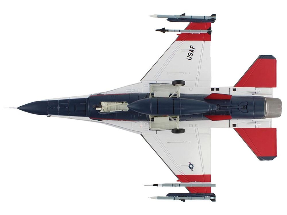 General Dynamics X-62A VISTA Aircraft with Missiles "86-0048 USAF Test Pilot School Edwards Air Force Base" (2024) United States Air Force "Air Power Series" 1/72 Diecast Model by Hobby Master view 4