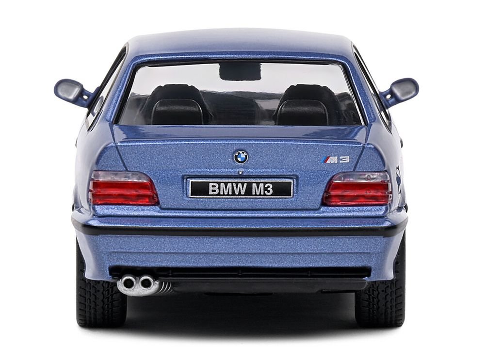 1999 BMW E36 M3 Coupe Estoril Blue Metallic 1/43 Diecast Model Car by Solido view 4