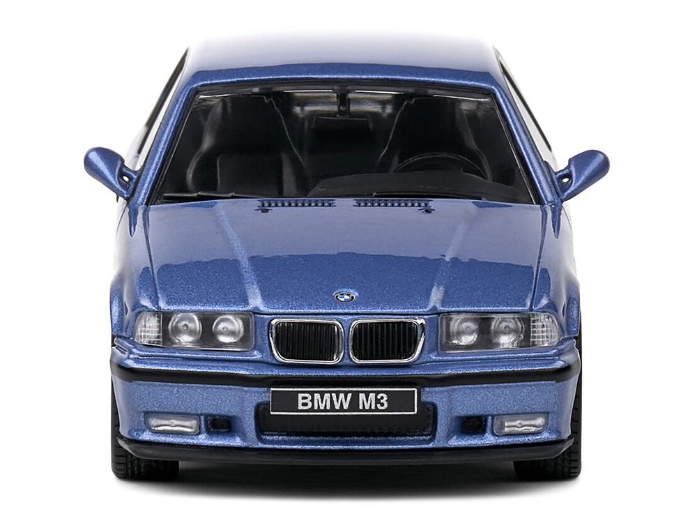 1999 BMW E36 M3 Coupe Estoril Blue Metallic 1/43 Diecast Model Car by Solido view 5