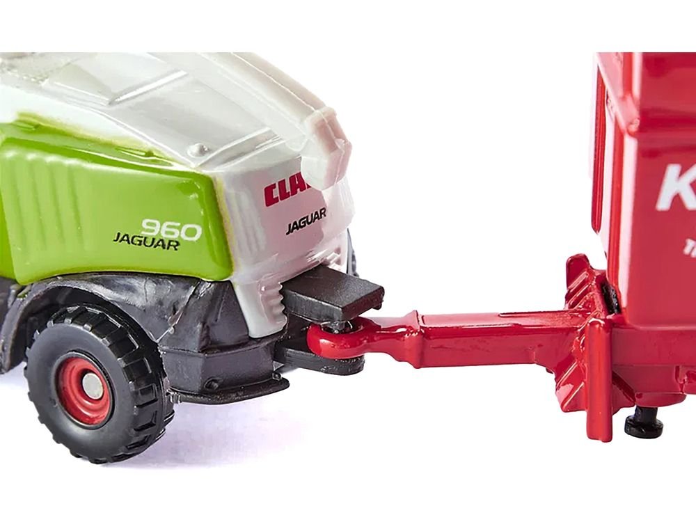 Claas 960 Jaguar Forage Harvester Green and Gray Diecast Model by Siku view 3