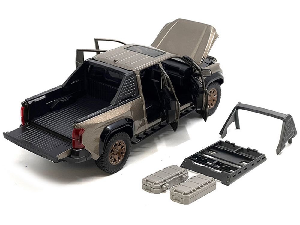 2024 Toyota Tacoma Trailhunter Edition Pickup Truck Bronze Metallic 1/24 Diecast Model Car view 2