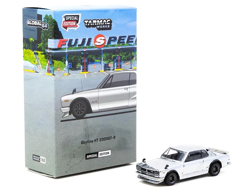 Nissan Skyline HT 2000GT-R RHD (Right Hand Drive) Silver Chrome "Japan Special Edition" "Global64" Series 1/64 Diecast Model Car by Tarmac Works view 4