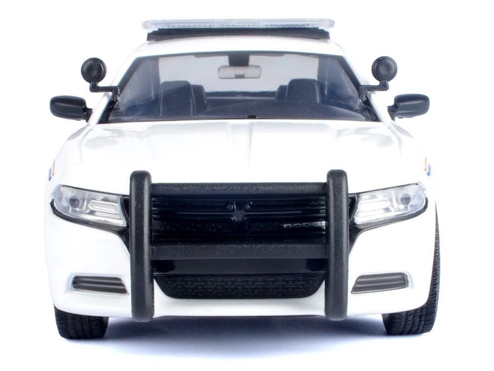 2023 Dodge Charger Pursuit Police Car "RCMP (Royal Canadian Mounted Police)" White "Law Enforcement and Public Service" Series 1/24 Diecast Model Car by Motormax view 2