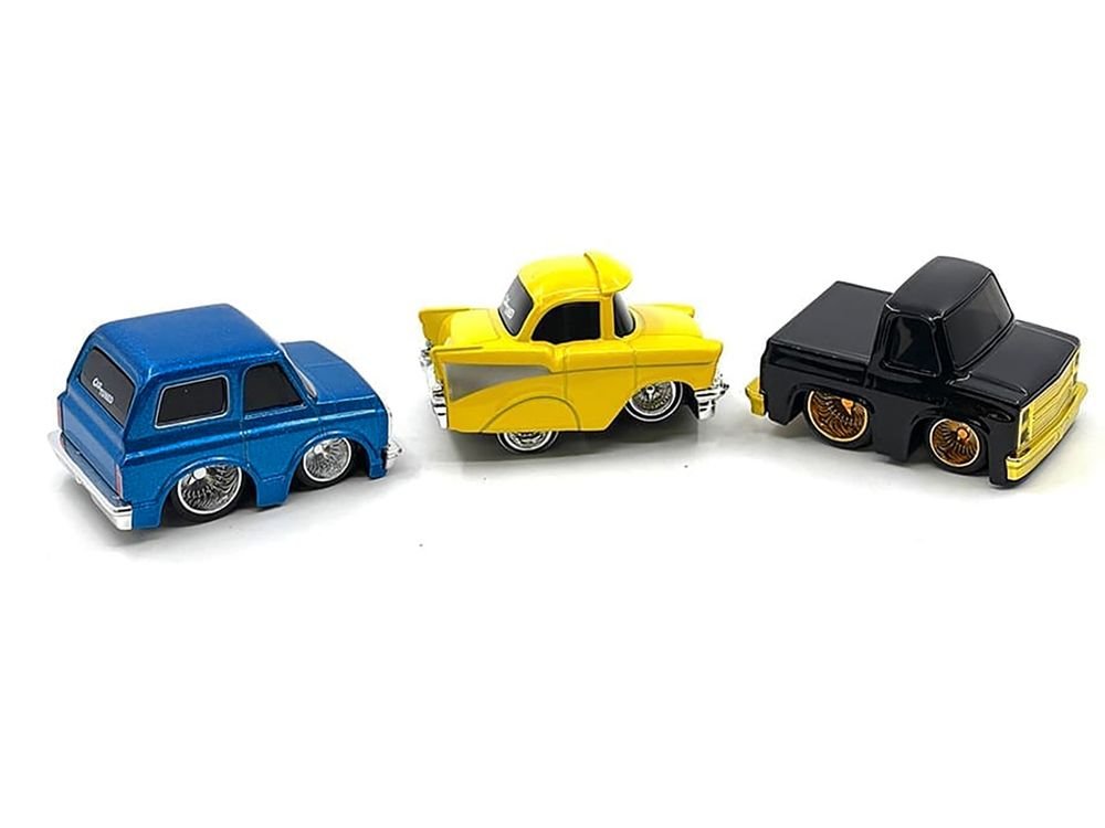 "Lowriders" Series 2 Chevrolet Triple Pack Set of 3 Cars Diecast Model Cars by CarTuned view 2