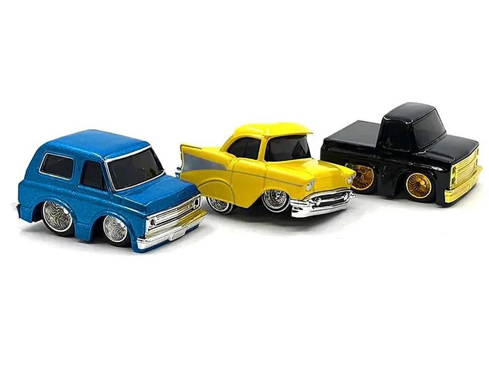 "Lowriders" Series 2 Chevrolet Triple Pack Set of 3 Cars Diecast Model Cars by CarTuned view 3