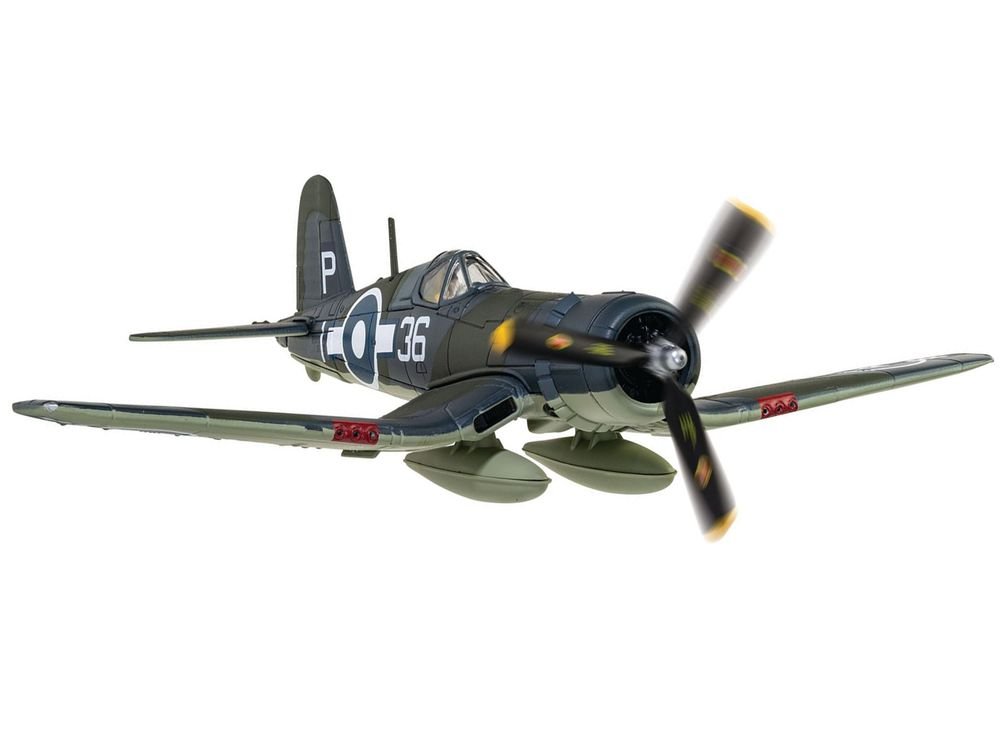Vought Corsair Mk. II Fighter Aircraft "JT537 1836 Naval Air Squadron HMS Victorious Battle of Okinawa" (1945) British Royal Navy Fleet Air Arm "The Aviation Archive" Series 1/72 Diecast Model by Corgi view 2
