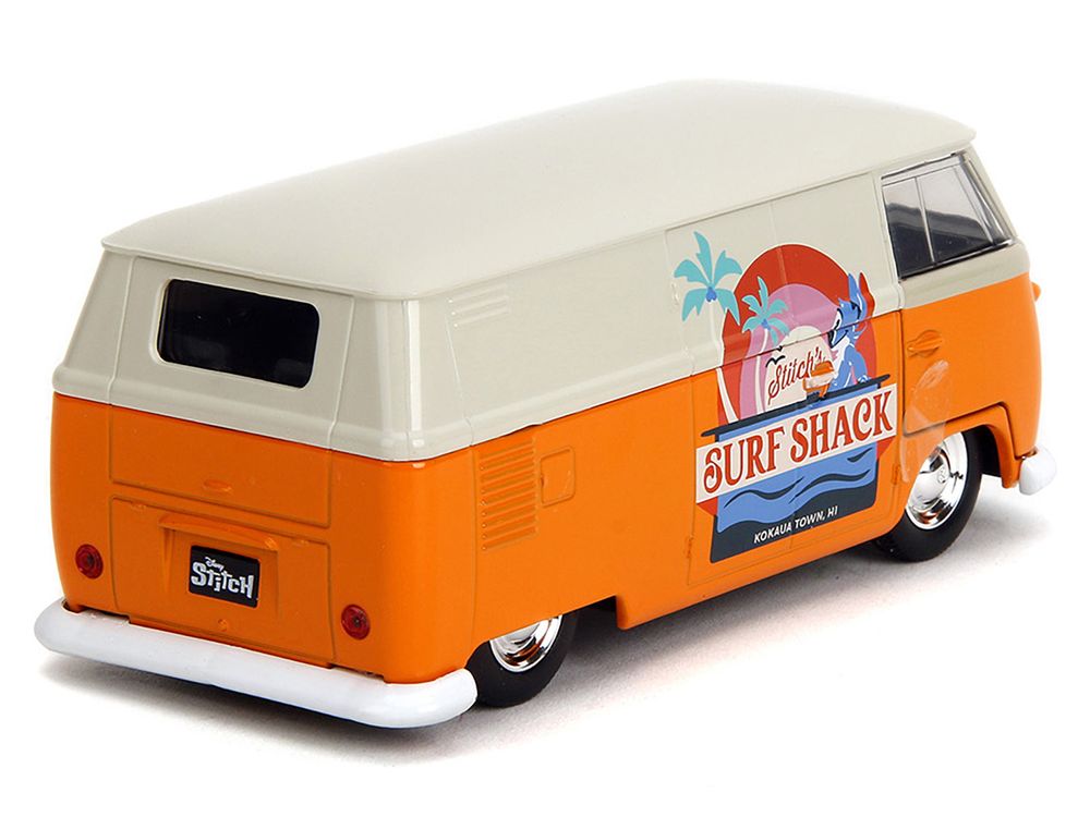 1961 Volkswagen Bus "Stitch's Surf Shack" Orange and Gray "Disney's Stitch" "Hollywood Rides" Series 1/32 Diecast Model Car by Jada view 4