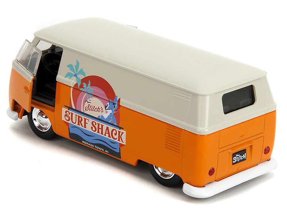1961 Volkswagen Bus "Stitch's Surf Shack" Orange and Gray "Disney's Stitch" "Hollywood Rides" Series 1/32 Diecast Model Car by Jada view 5