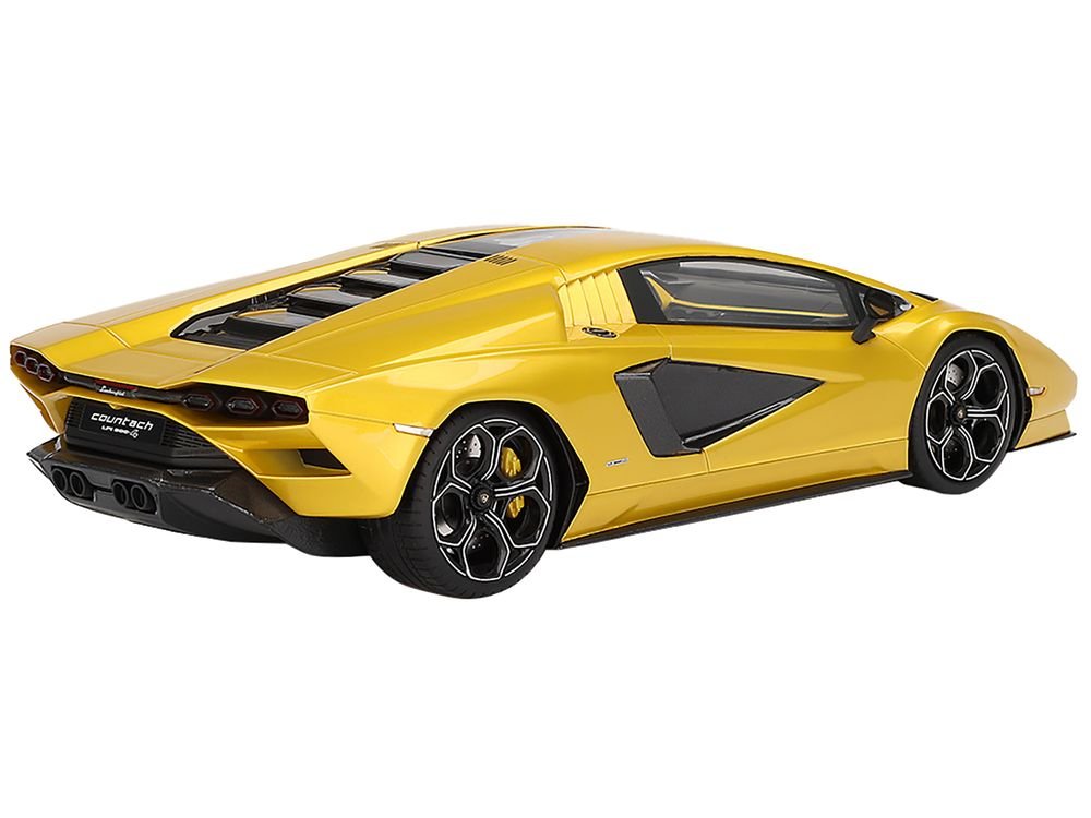 Lamborghini Countach LPI 800-4 New Giallo Orion Gold Metallic 1/18 Model Car by Top Speed view 4