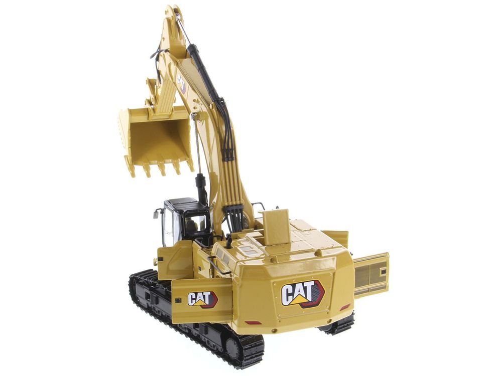 CAT Caterpillar 395 Next Generation Hydraulic Excavator "Mass Excavation Version" Yellow "High Line Series" 1/50 Diecast Model by Diecast Masters view 3