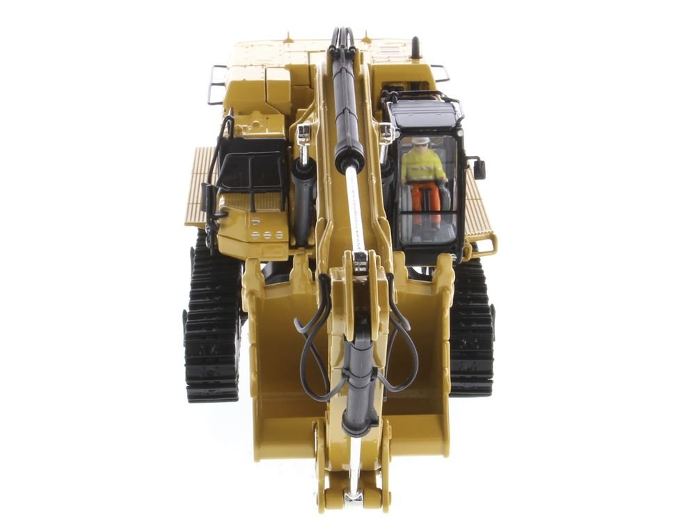 CAT Caterpillar 395 Next Generation Hydraulic Excavator "Mass Excavation Version" Yellow "High Line Series" 1/50 Diecast Model by Diecast Masters view 4