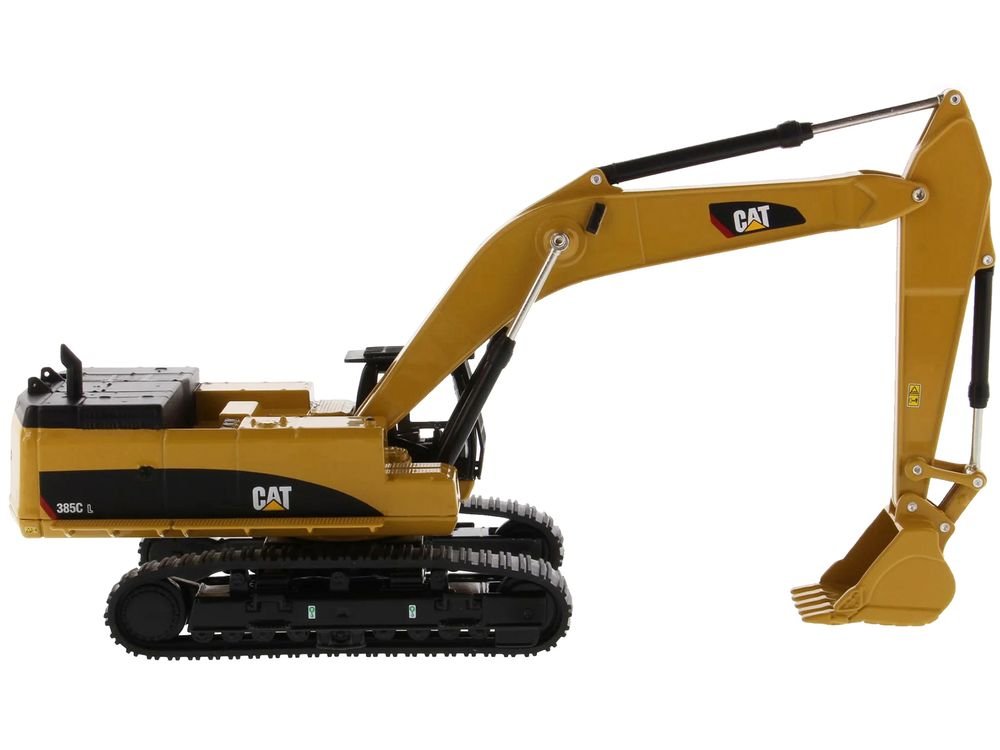 CAT Caterpillar 385C L Hydraulic Excavator Yellow "Play & Collect!" Series 1/64 Diecast Model by Diecast Masters view 2
