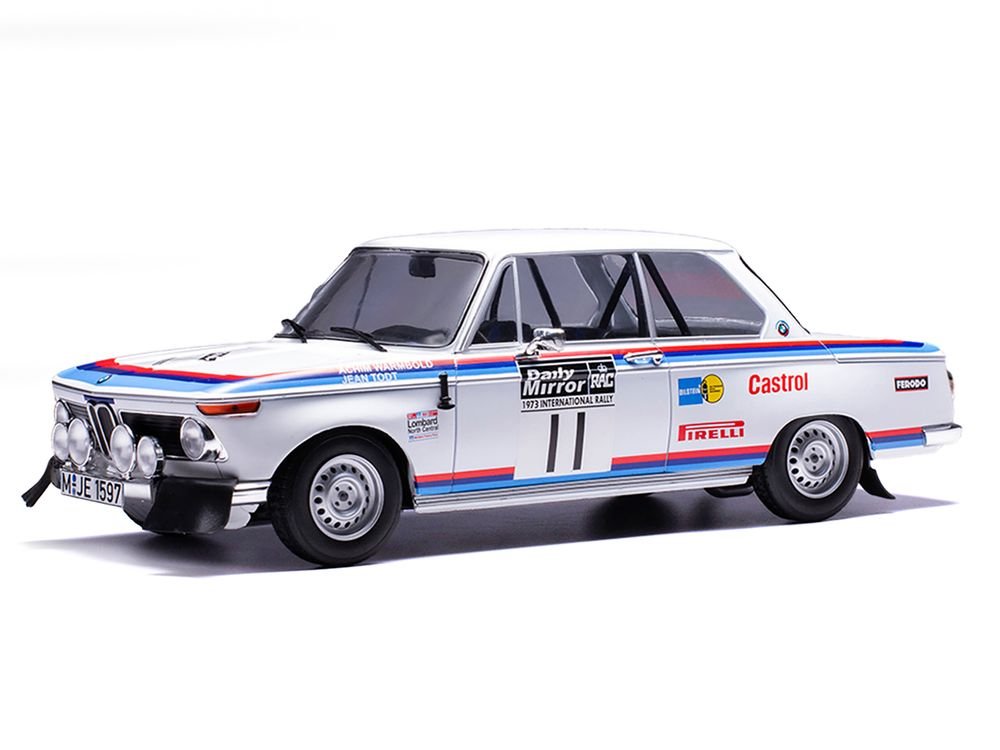 BMW 2002 #11 Achim Warmbold - Jean Todt "RAC Rally" (1973) 1/18 Diecast Model Car by IXO Models view 2