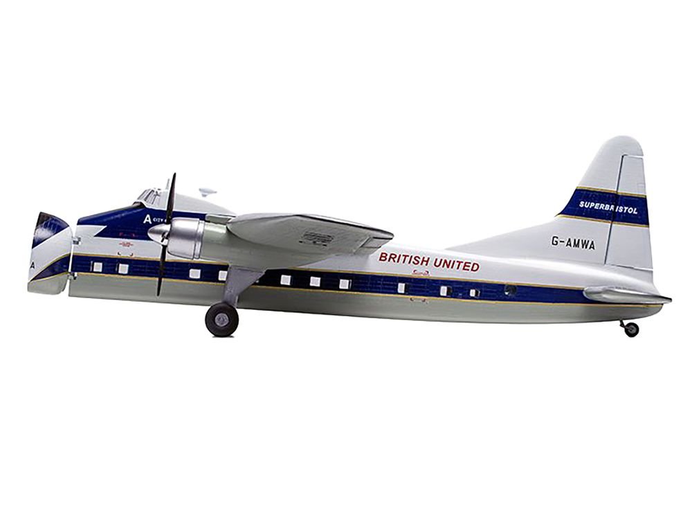 Level 2 Model Kit Bristol Superfreighter Freighter Aircraft "British United Air Ferries (BUAF)" 1/72 Plastic Model Kit by Airfix view 5