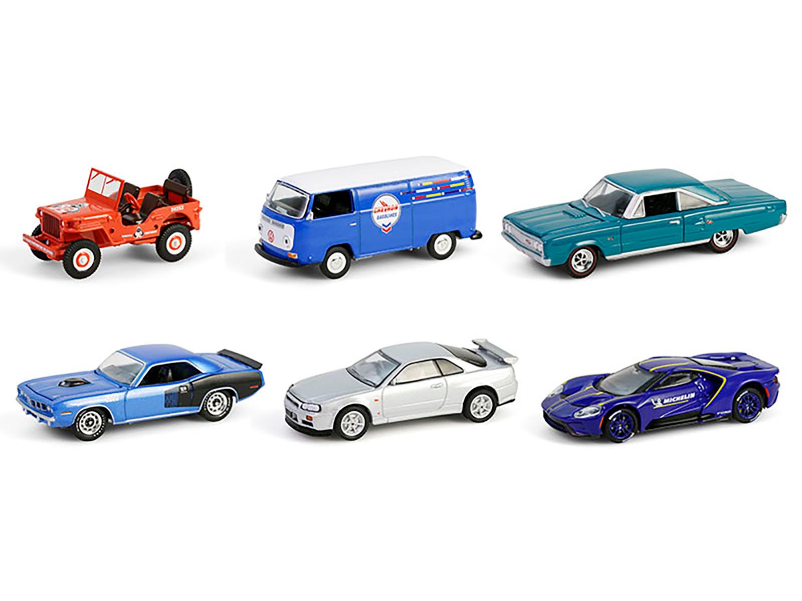 "Anniversary Collection" Set of 6 pieces Series 17 1/64 Diecast Model Cars by Greenlight view 2