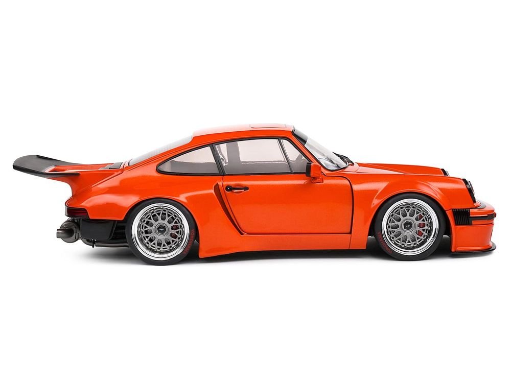 2022 Porsche 911 KS-R Orange Metallic 1/18 Diecast Model Car by Solido view 3