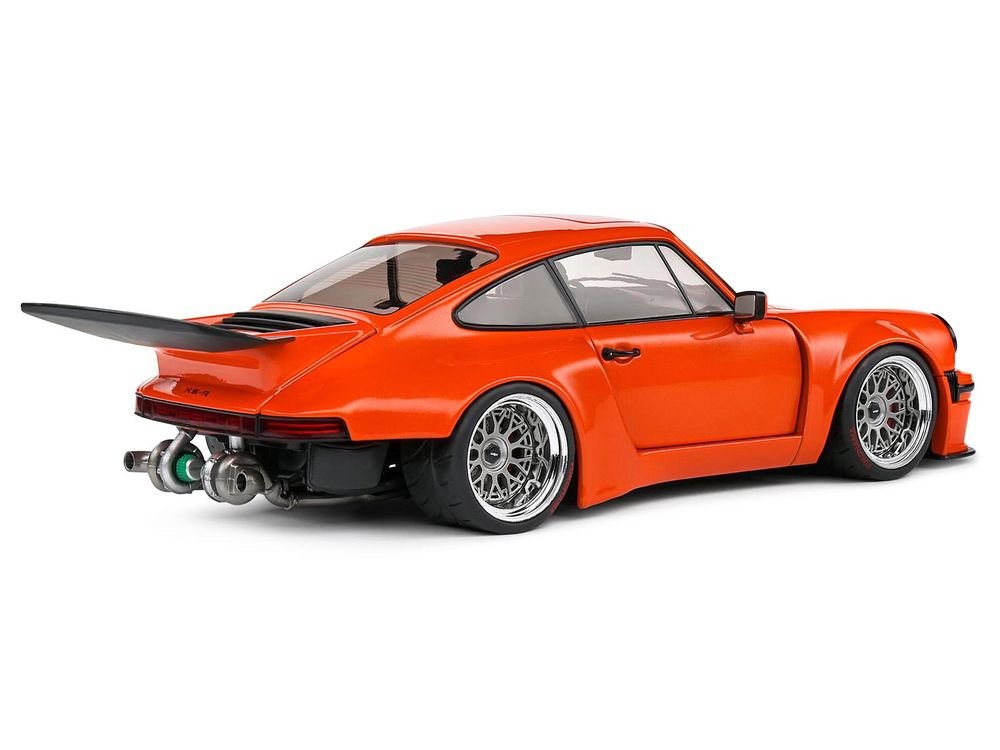 2022 Porsche 911 KS-R Orange Metallic 1/18 Diecast Model Car by Solido view 4