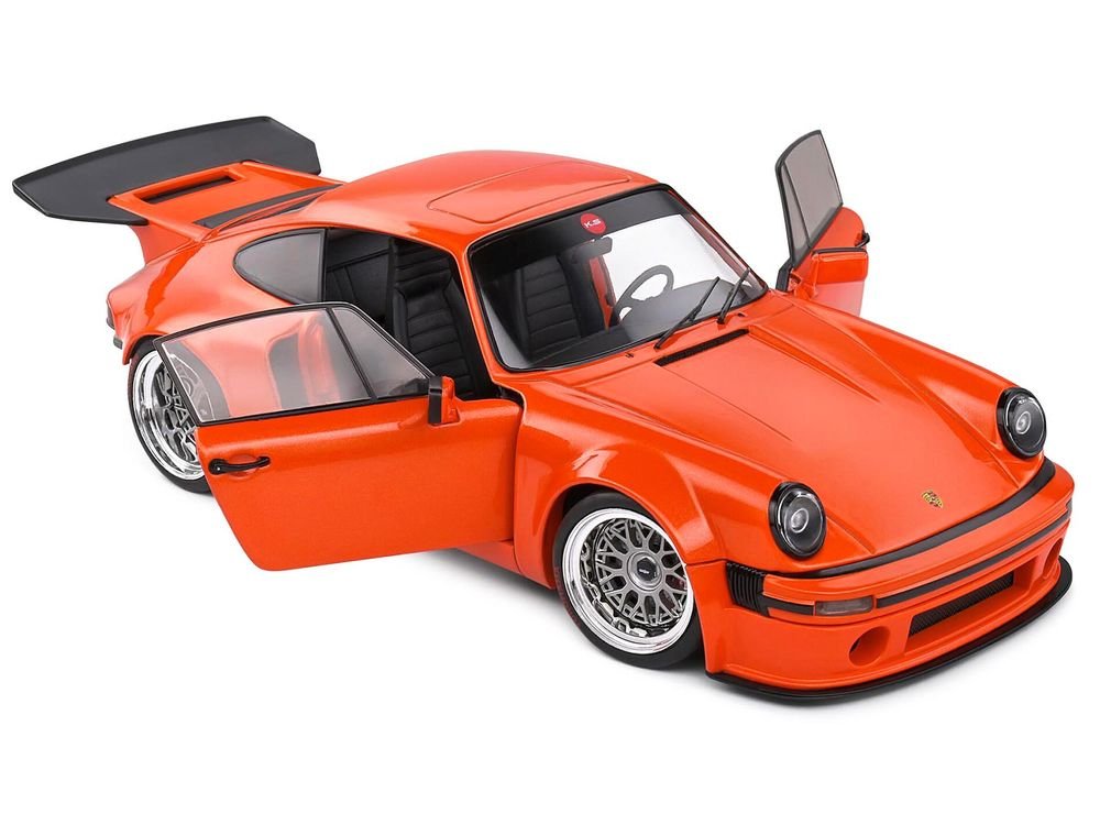 2022 Porsche 911 KS-R Orange Metallic 1/18 Diecast Model Car by Solido view 5