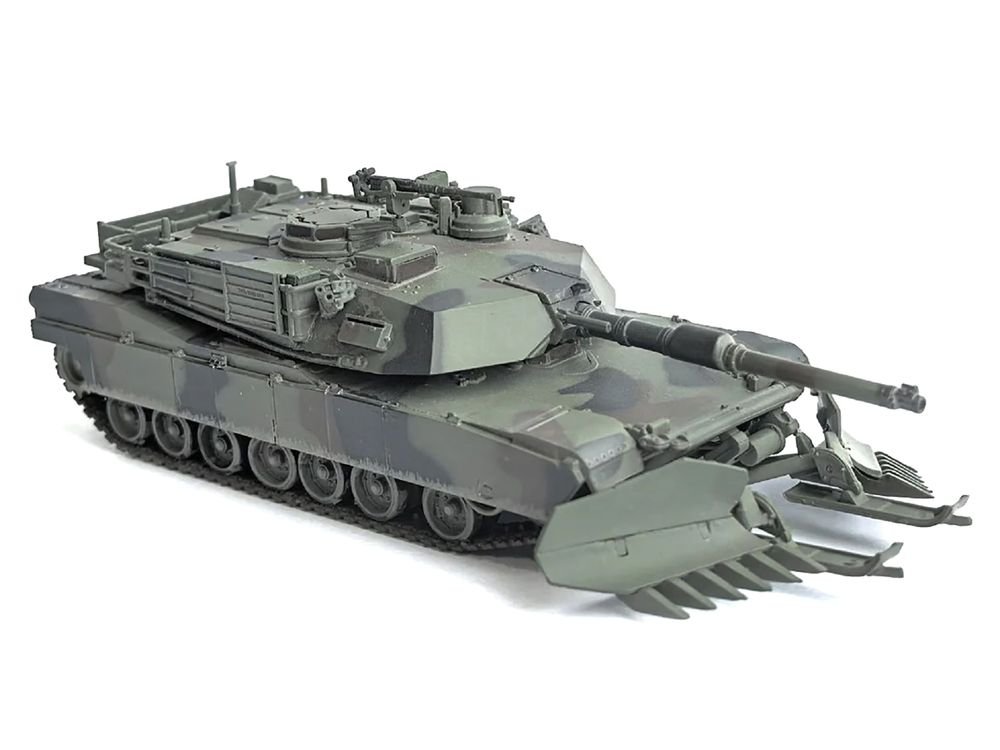 United States M1A2 SEP (System Enhancement Package) Tank with Mine Plow (Plowing Mode) "United States Army 1st Battalion 16th Cav. Reg. Fort Knox" (2002)" Green Camouflage "NEO Dragon Armor" Series 1/72 Plastic Model by Dragon Models view 4
