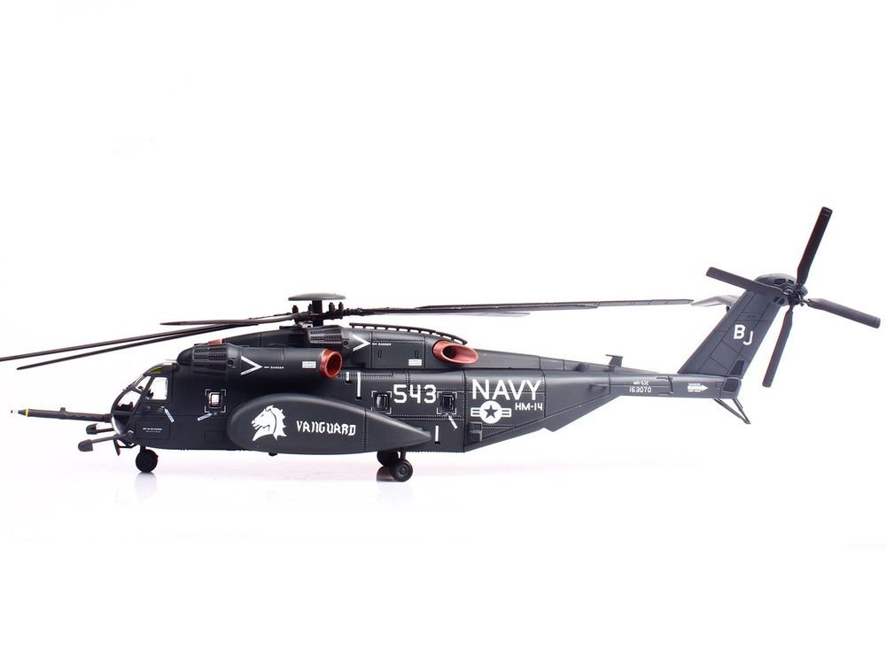 Sikorsky MH-53E Sea Dragon Helicopter "United States Navy Vanguard Tail Number 543" Dark Gray 1/72 Diecast Model by Panzerkampf view 2