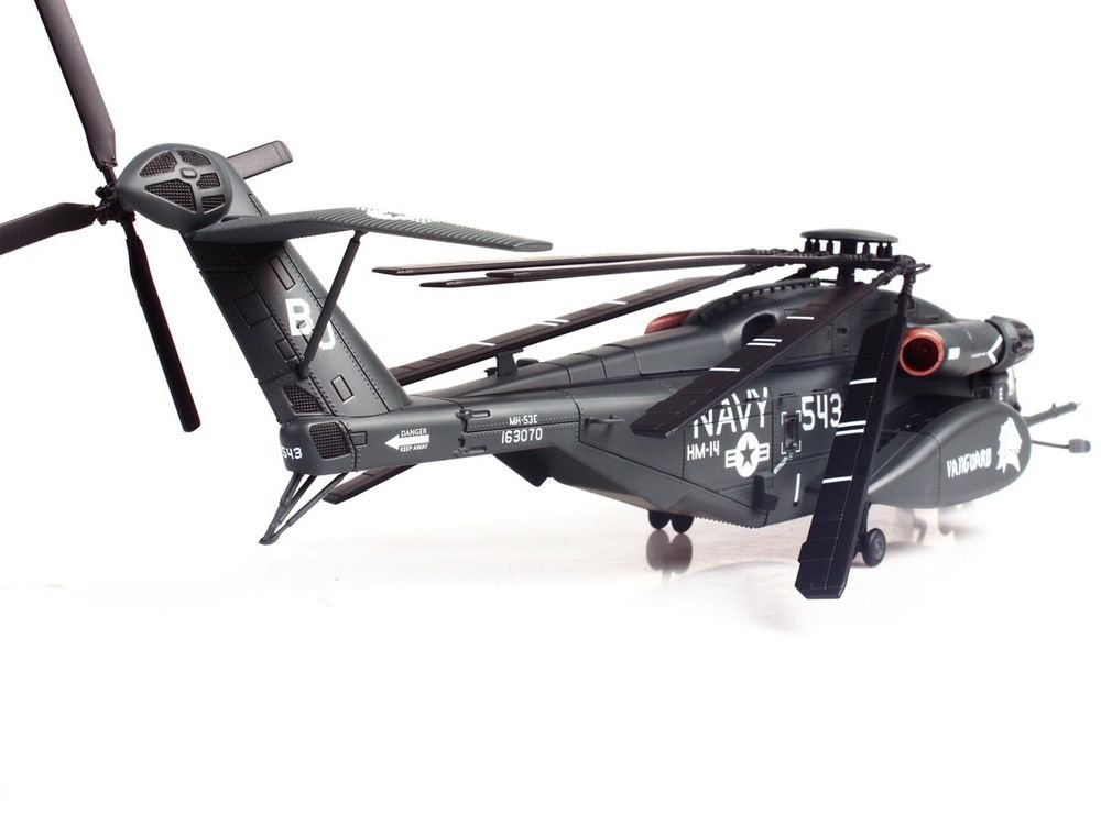 Sikorsky MH-53E Sea Dragon Helicopter "United States Navy Vanguard Tail Number 543" Dark Gray 1/72 Diecast Model by Panzerkampf view 3