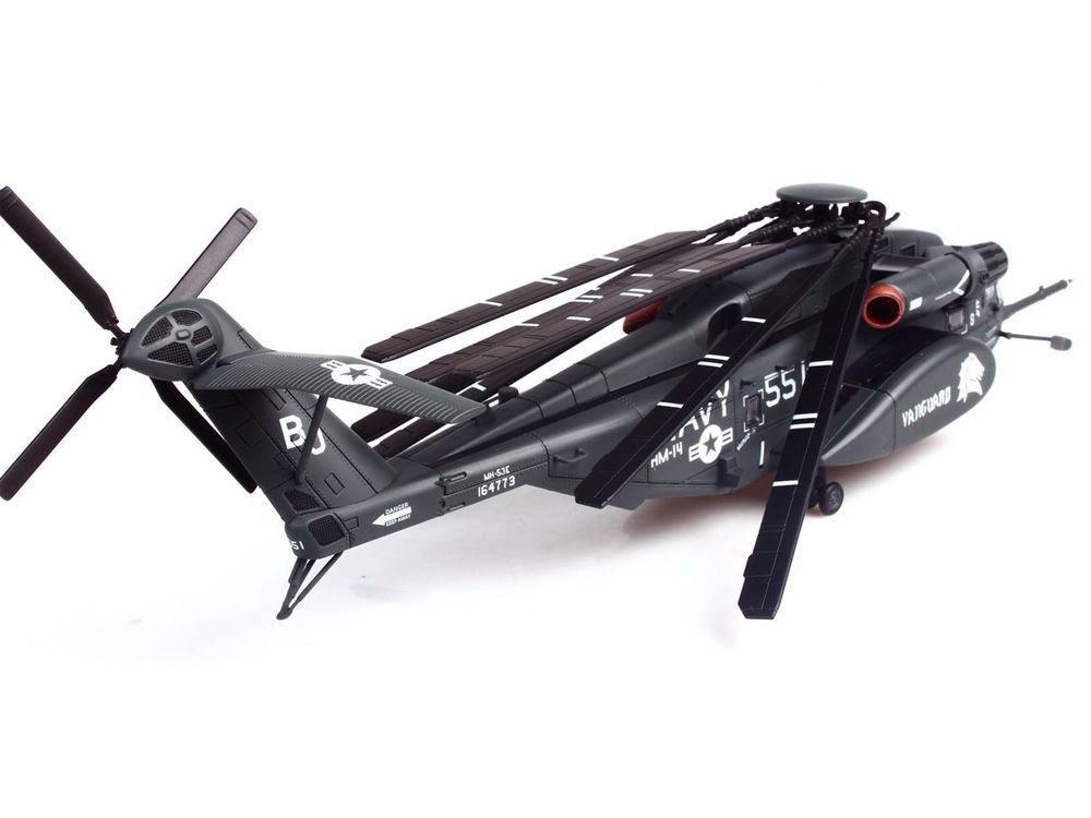 Sikorsky MH-53E Sea Dragon Helicopter "United States Navy Vanguard Tail Number 551" Dark Gray 1/72 Diecast Model by Panzerkampf view 4