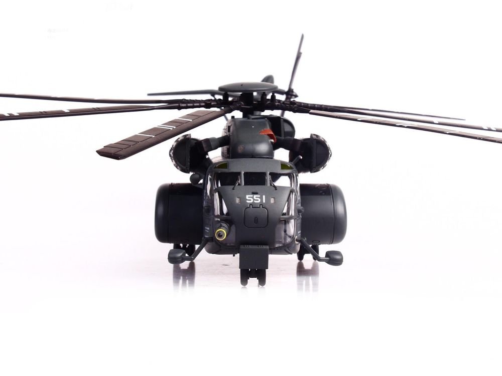 Sikorsky MH-53E Sea Dragon Helicopter "United States Navy Vanguard Tail Number 551" Dark Gray 1/72 Diecast Model by Panzerkampf view 5