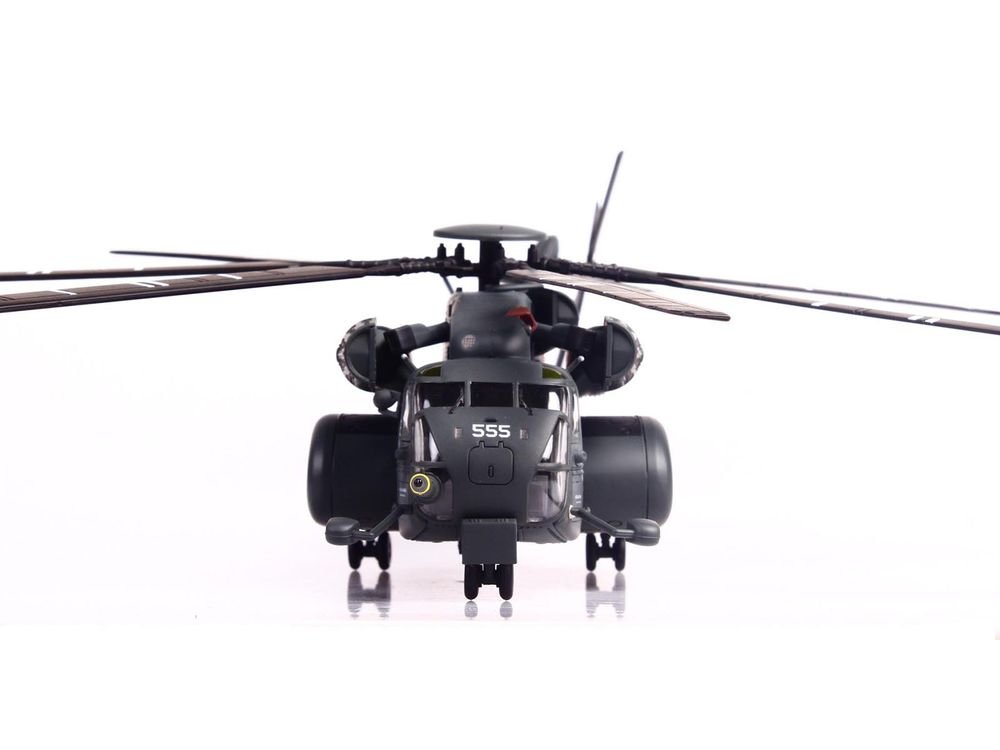 Sikorsky MH-53E Sea Dragon Helicopter "United States Navy Vanguard Tail Number 555" Dark Gray 1/72 Diecast Model by Panzerkampf view 5
