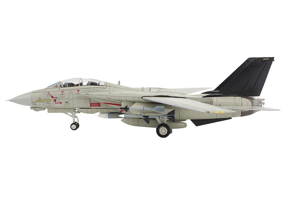 Grumman F-14A Tomcat Fighter Aircraft "Bandit Rogue Nation" United States Navy "Air Power Series" 1/72 Diecast Model by Hobby Master view 2