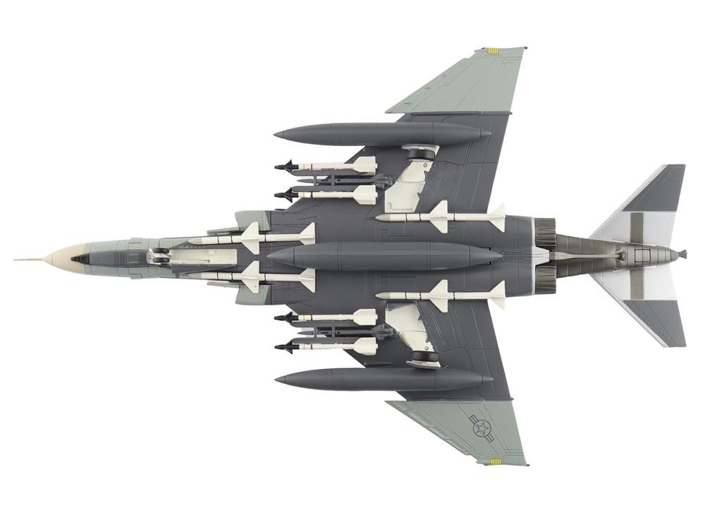 McDonnell Douglas F-4F Phantom II Fighter-Bomber Aircraft "AF72-257 20th Fighter Squadron 49th Fighter Wing Holloman AFB" (2002) United States Air Force "Air Power Series" 1/72 Diecast Model by Hobby Master view 4