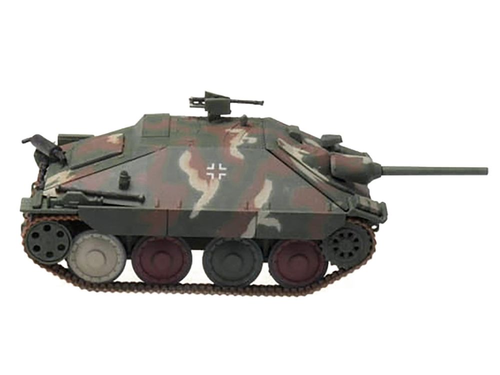 Hetzer (Starr) Tank Destroyer "Kampfgruppe Milowitz Prague" (1945) German Army 1/72 Diecast Model by Panzerstahl view 2