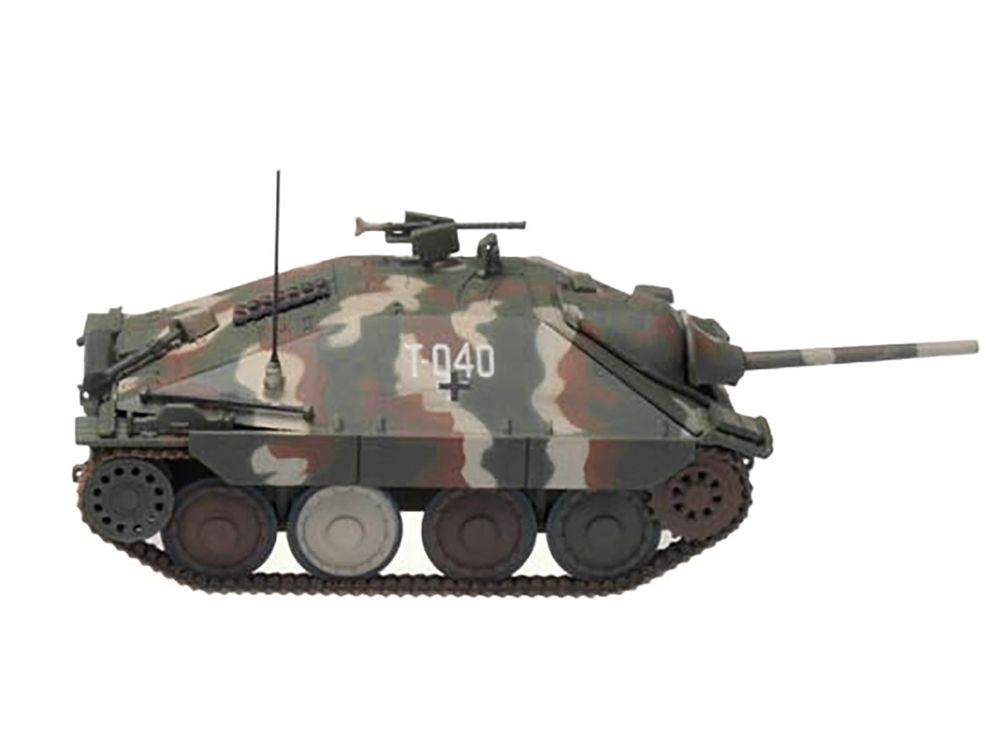 Hetzer (Mid Prod) Tank Destroyer "T-040 Marika 2nd Hungarian Panzer Division Balaton" (1945) German Army 1/72 Diecast Model by Panzerstahl view 2