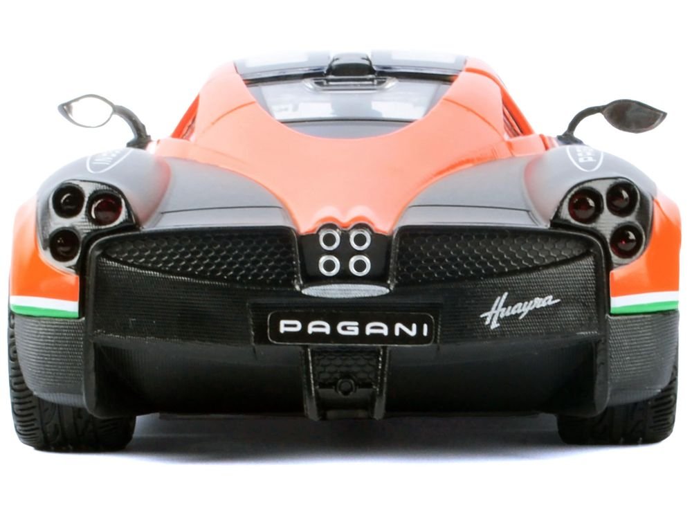 Pagani Huayra #23 Orange and Black with Stripes "GT Racing" Series 1/24 Diecast Model Car by Motormax view 4