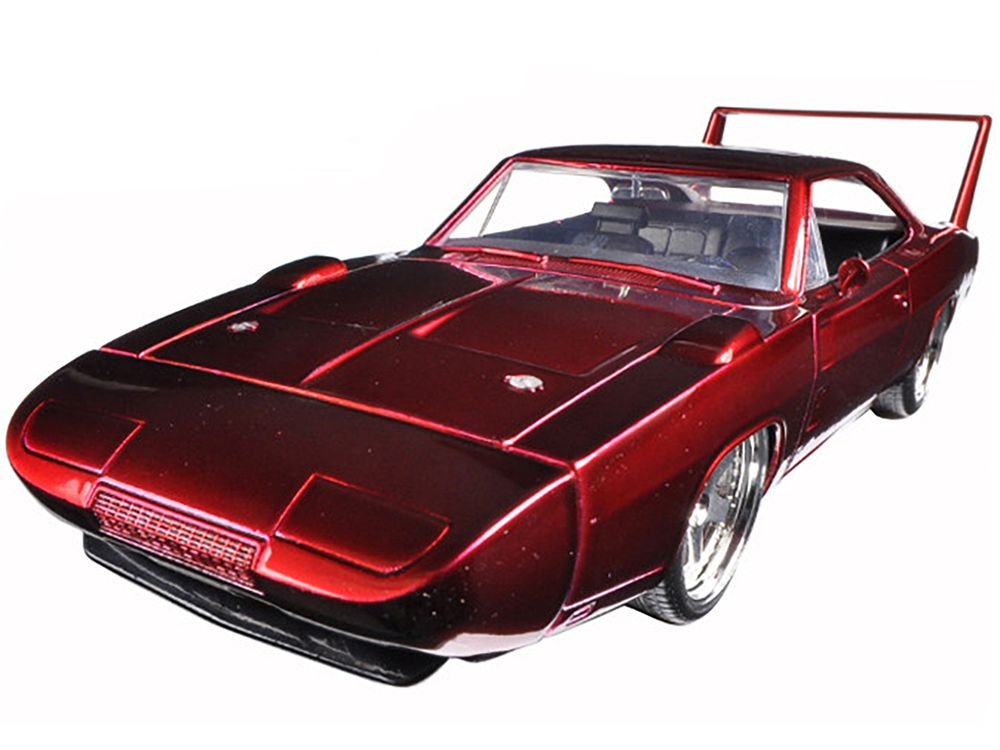 1969 Dodge Charger Daytona Red "Fast & Furious 7" (2015) Movie 1/24 Diecast Model Car by Jada view 2