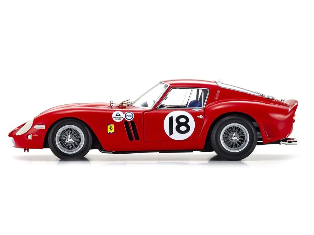 Ferrari 250 GTO #18 Pedro Rodriguez Winner "Daytona 3 Hours" (1963) 1/18 Diecast Model Car by Kyosho view 3