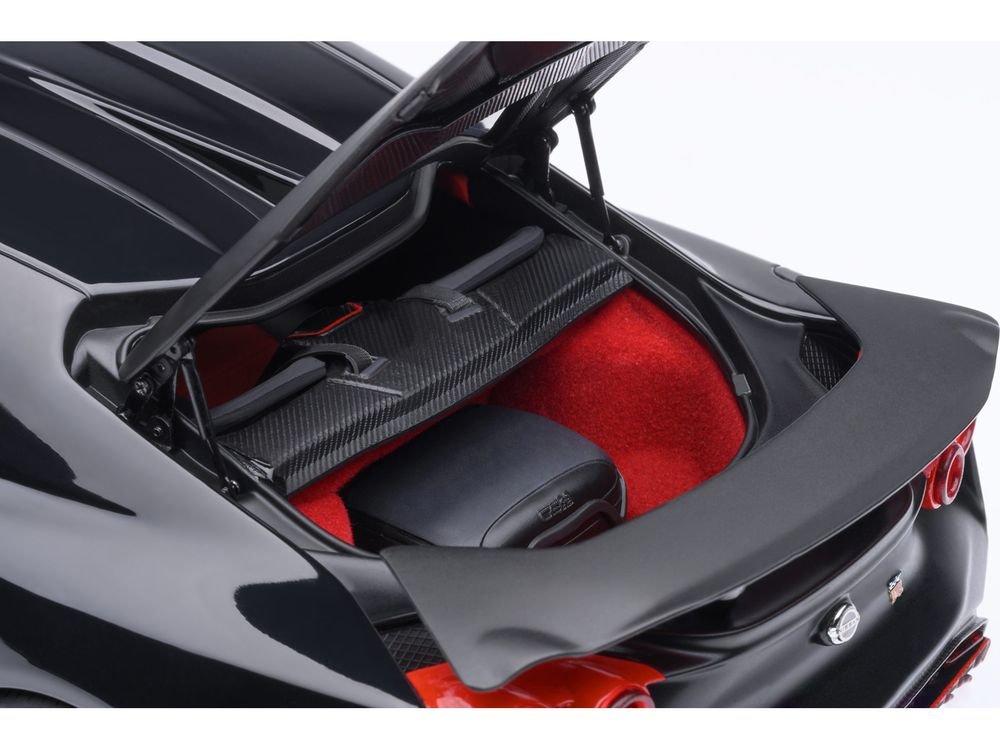 Nissan GT-R50 By ItalDesign Black and Matt Black 1/18 Model Car by Autoart view 5